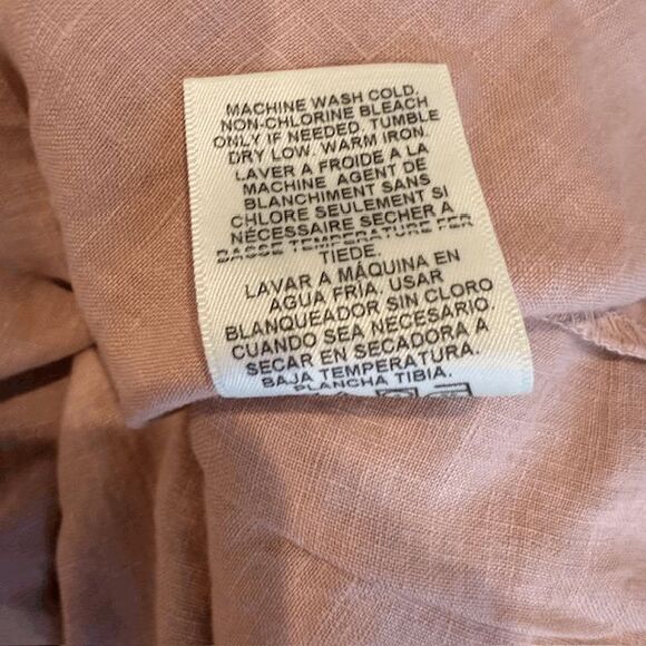 NEW! Velvet by Graham & Spencer Danielle Dress Ballet Pink 100% Linen Size XS - Picture 9 of 11